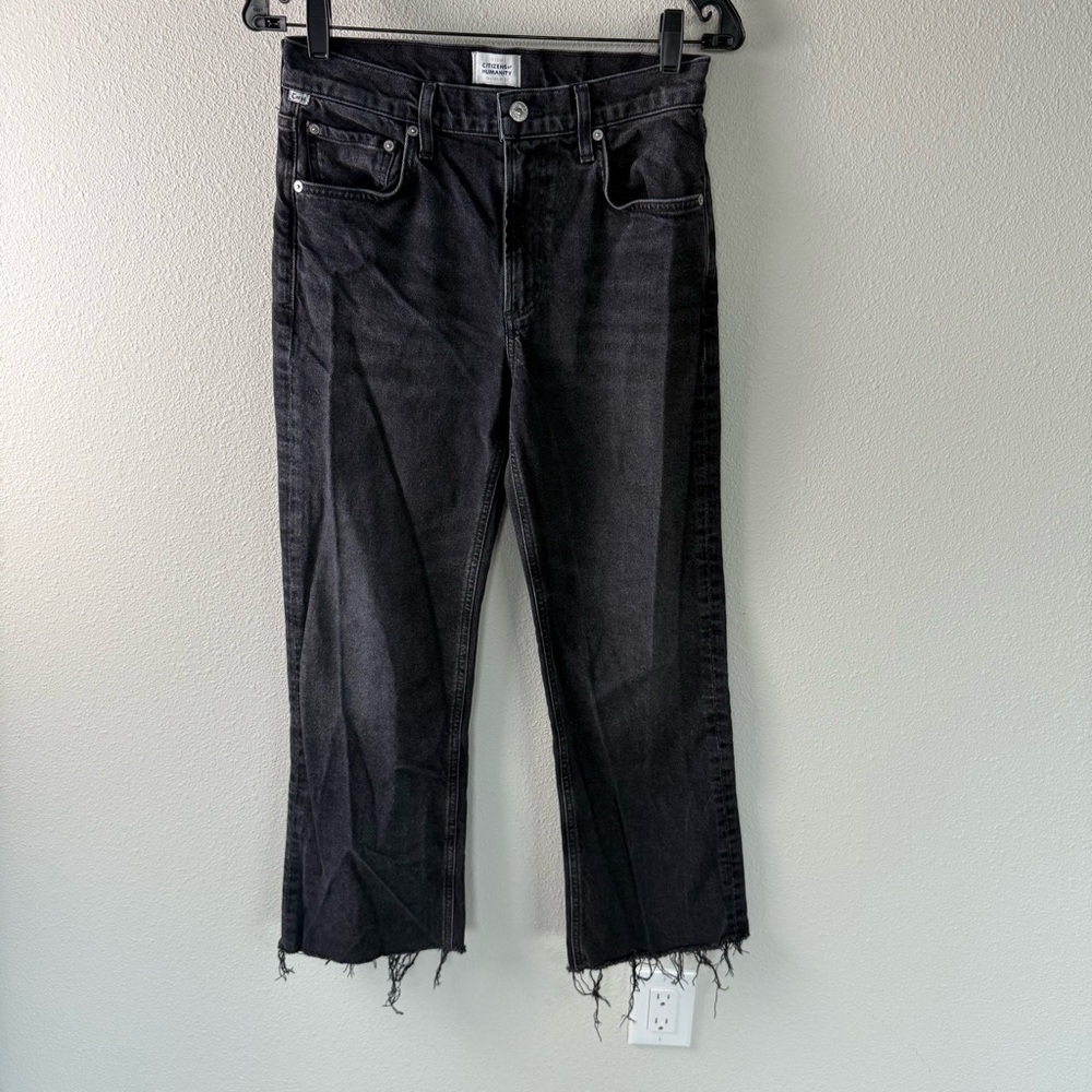 Citizens Of Humanity Vidia Gray Black Boot Cut Jeans - Picture 3 of 15